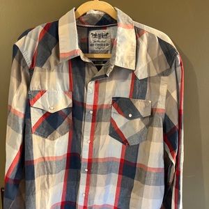 levis strauss and co. pearl snap long sleeve shirt